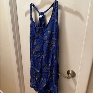 Old Navy Blue Floral Midi Dress